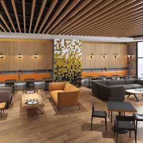 现代国外餐饮空间3D模型下载